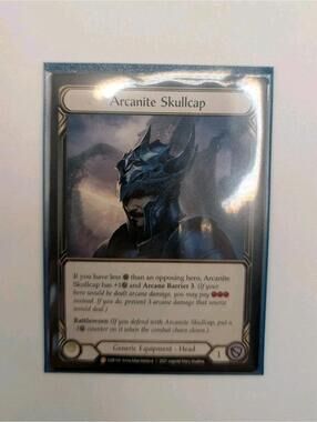 LP FAB Arcanite Skullcap - 1st Edition Lightly Played Everfest Flesh and Blood